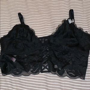 Victoria’s Secret Pink black laced bralette